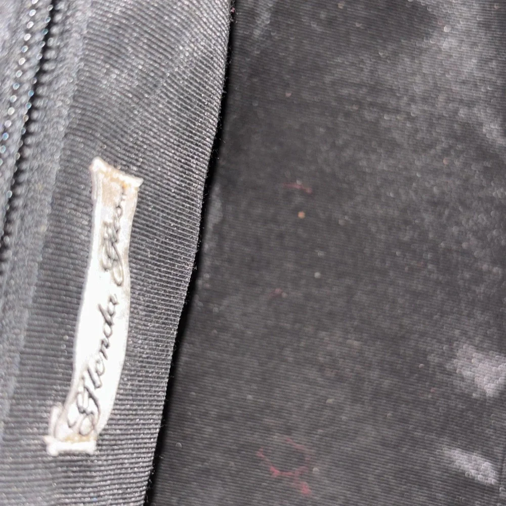 Glenda Gies Vintage Green Black Lime  Hand Bag Gold hardware & leather strap - Picture 11 of 14